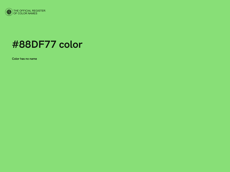 #88DF77 color image
