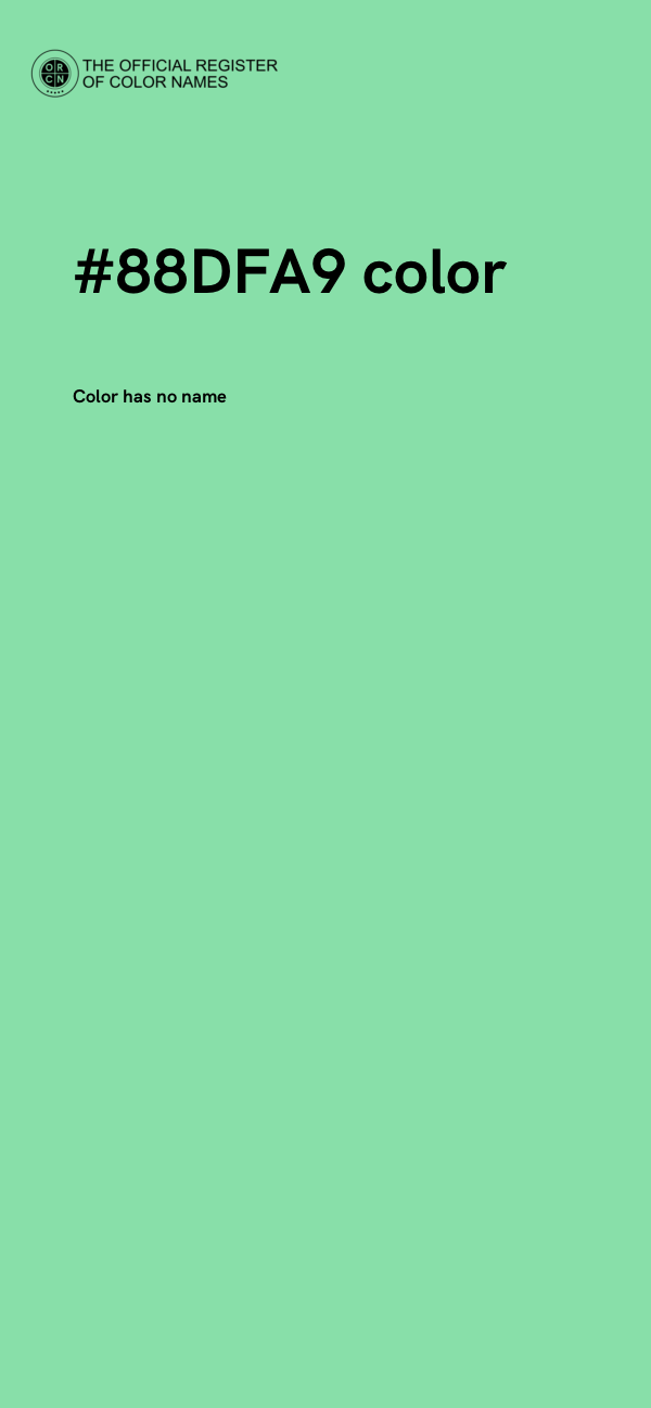 #88DFA9 color image
