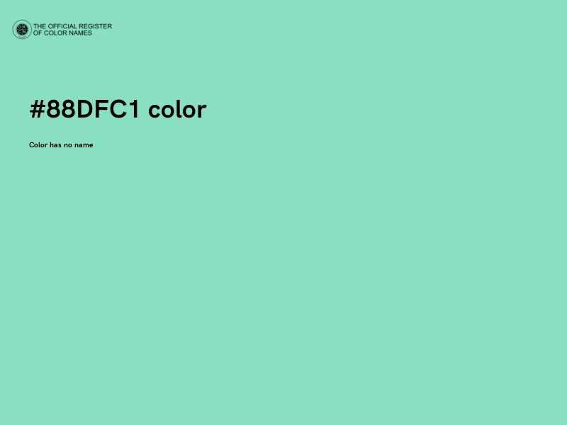 #88DFC1 color image