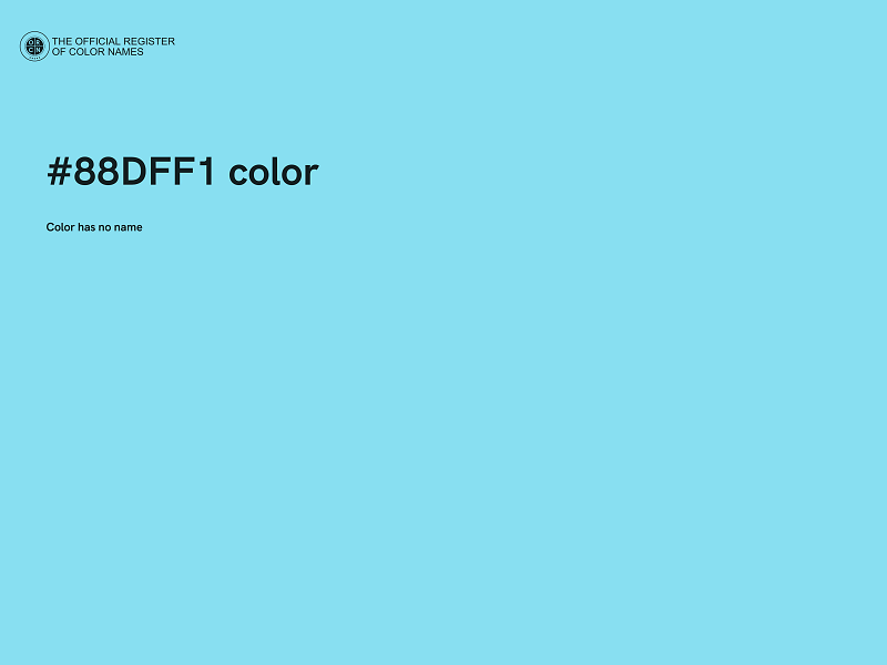 #88DFF1 color image