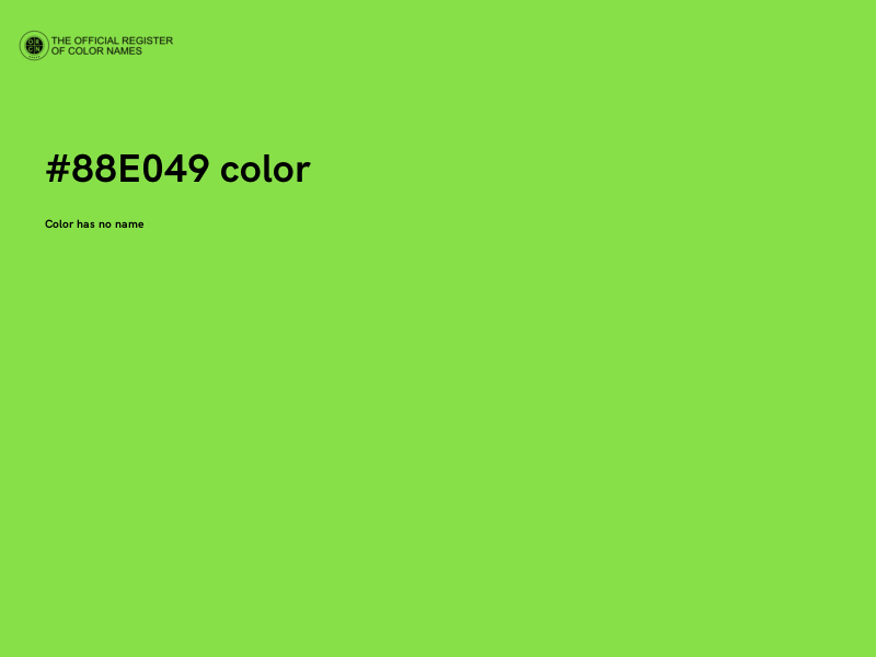 #88E049 color image