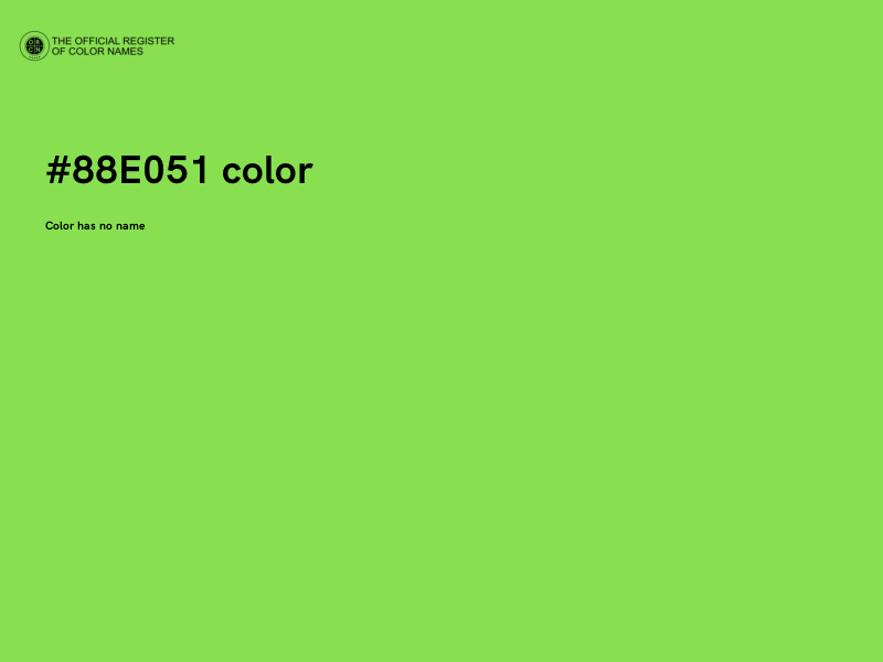 #88E051 color image