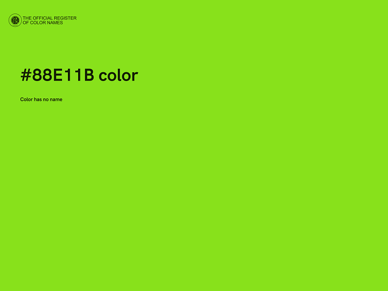 #88E11B color image