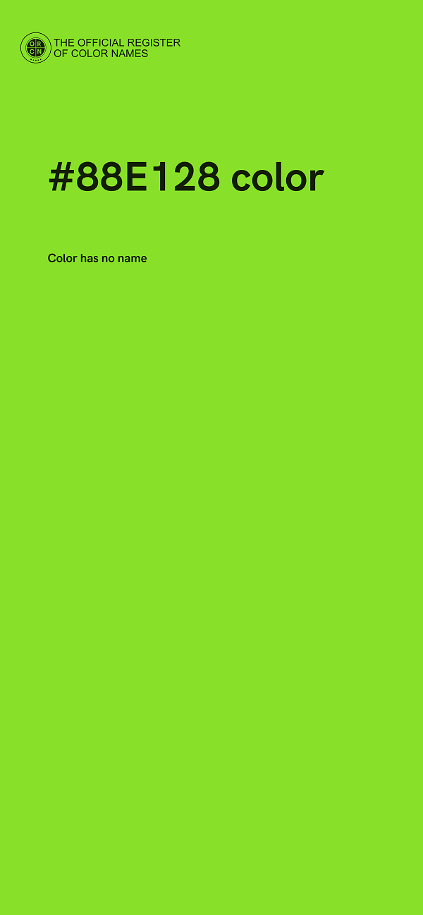 #88E128 color image
