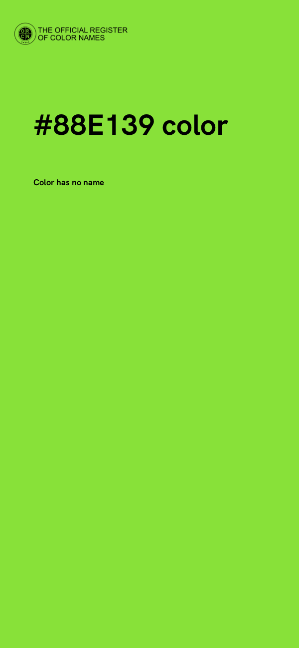 #88E139 color image