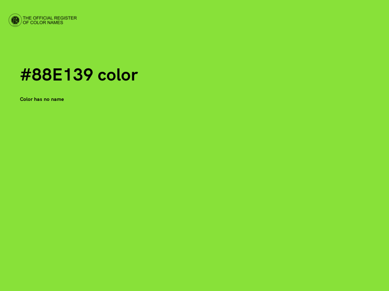 #88E139 color image
