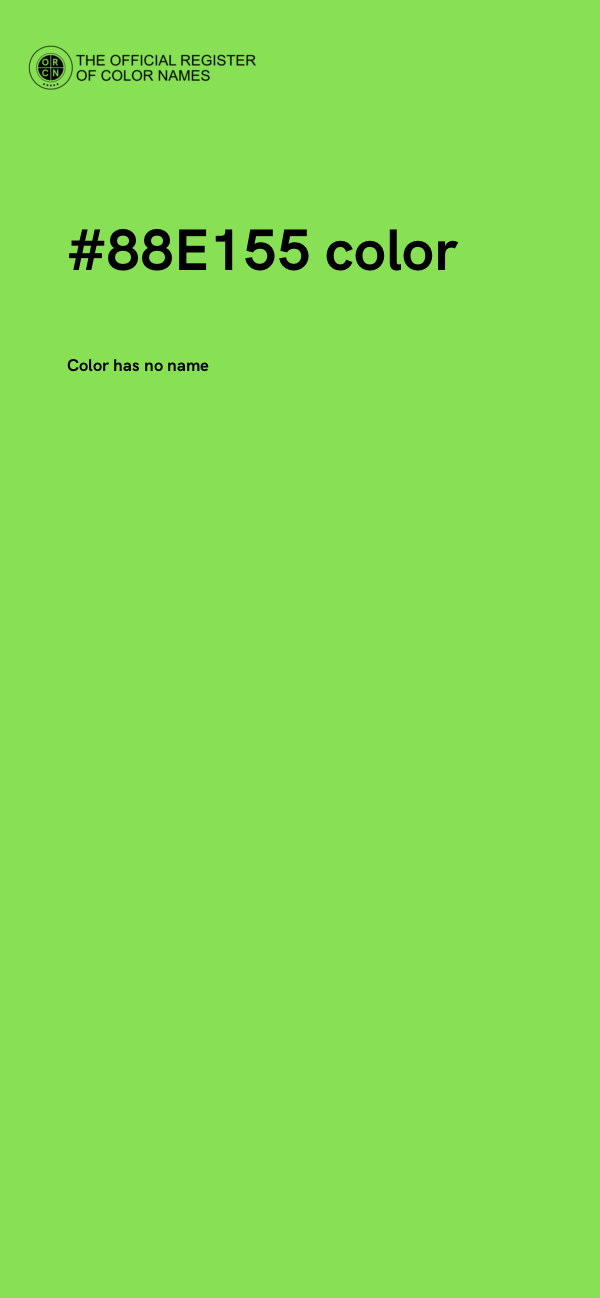 #88E155 color image