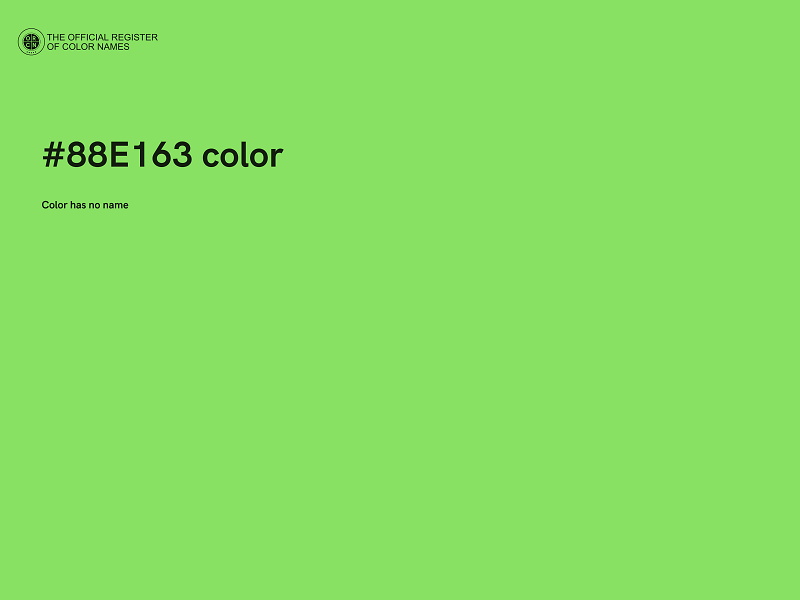 #88E163 color image