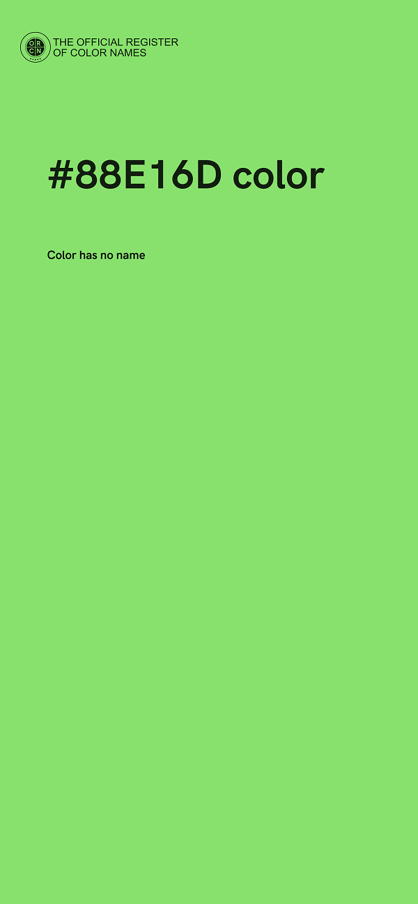 #88E16D color image