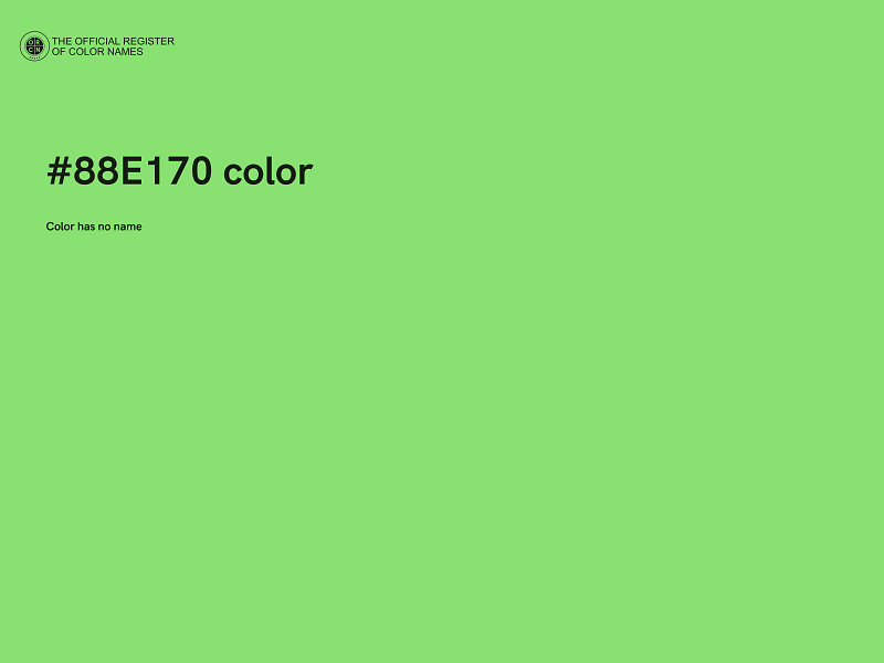 #88E170 color image