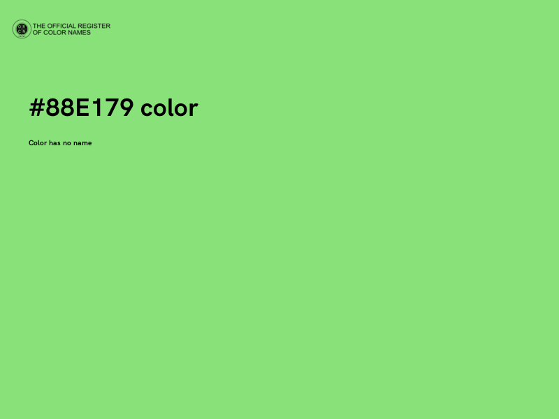#88E179 color image