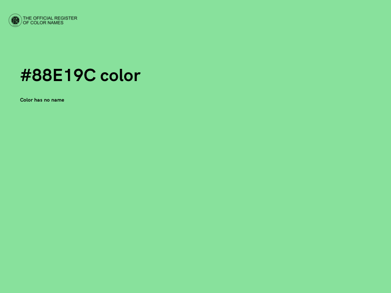 #88E19C color image