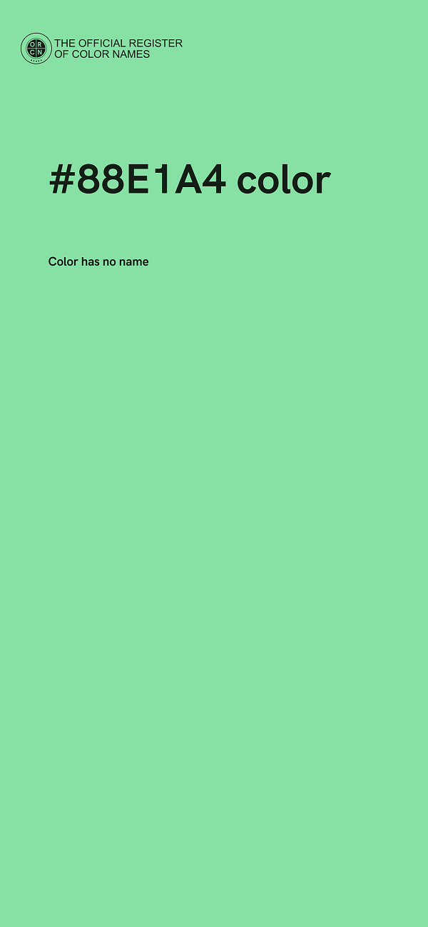 #88E1A4 color image