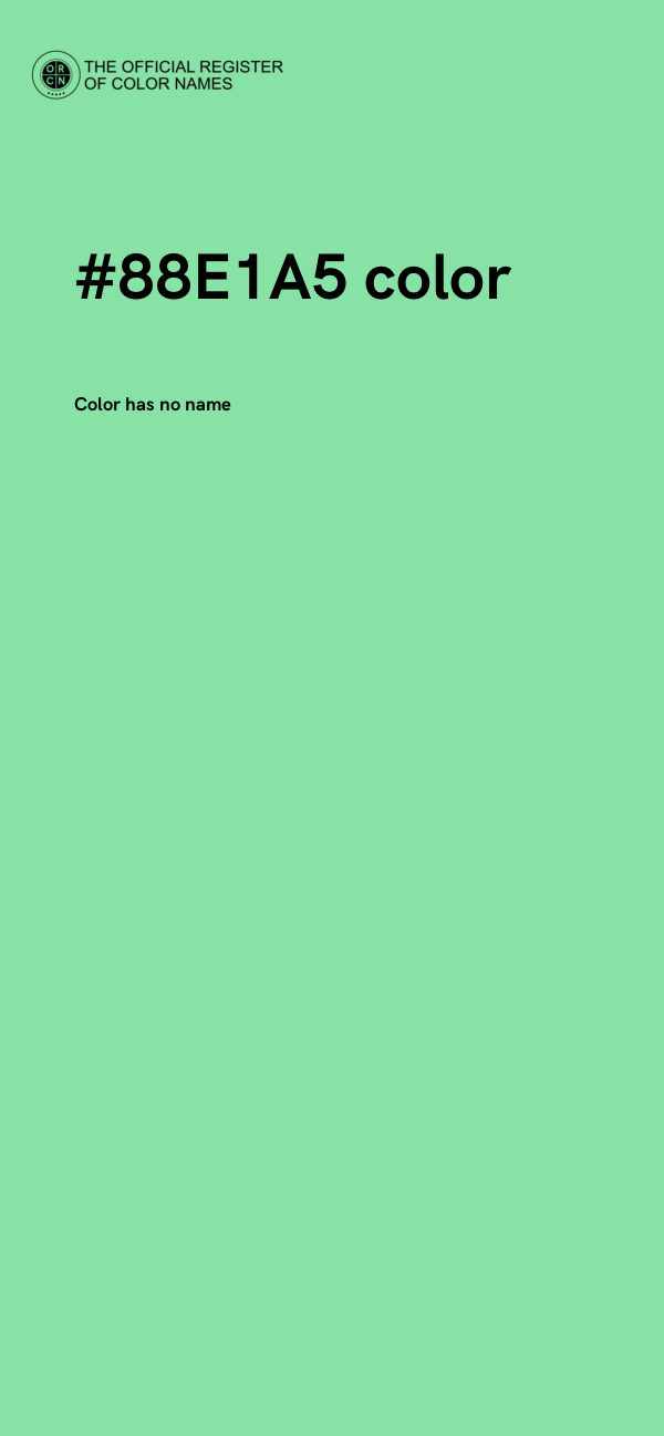 #88E1A5 color image