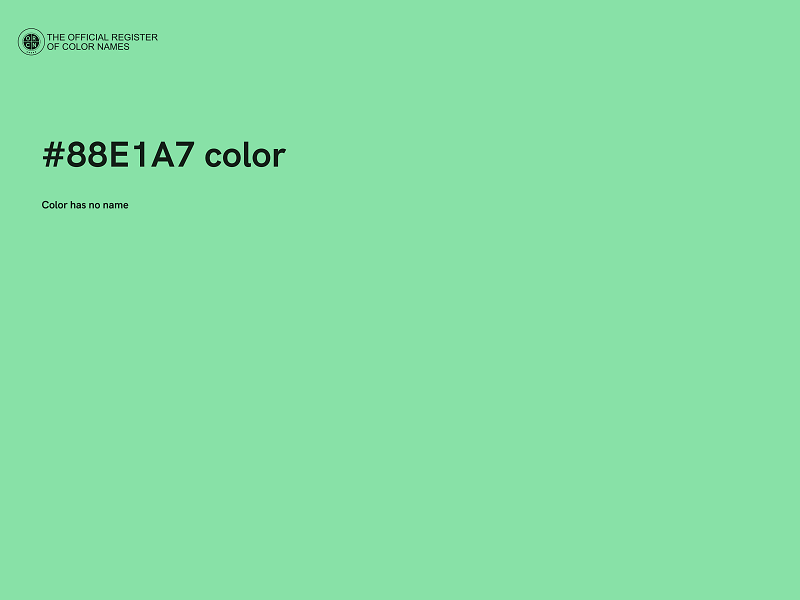 #88E1A7 color image