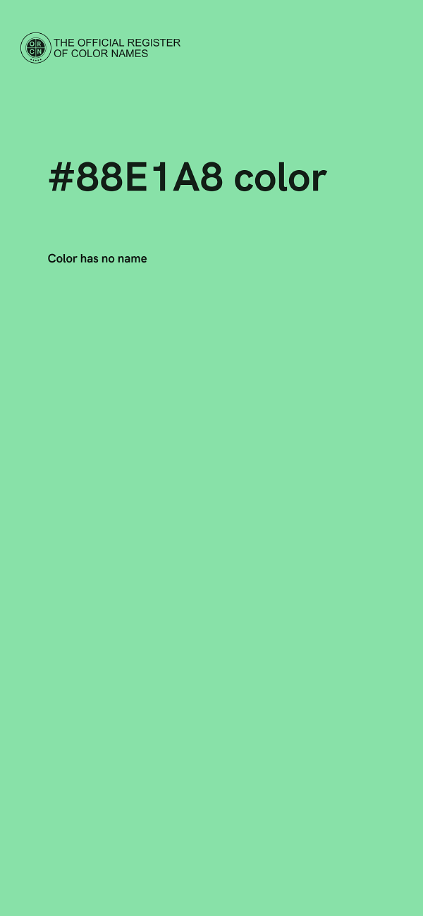 #88E1A8 color image