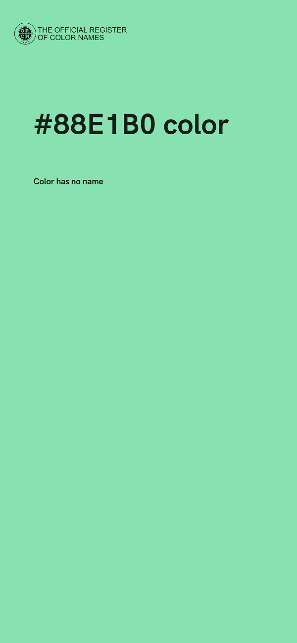 #88E1B0 color image