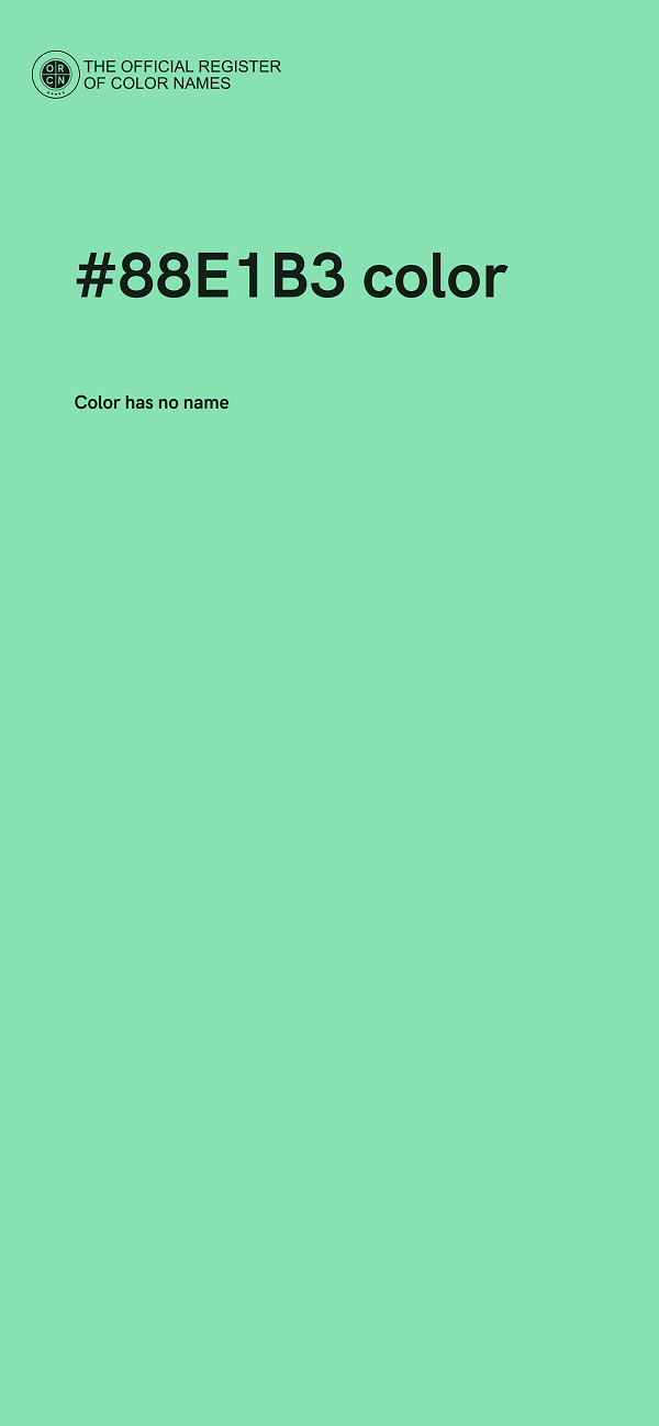 #88E1B3 color image