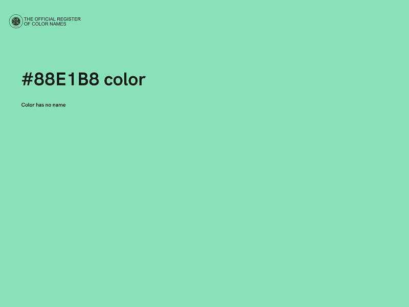 #88E1B8 color image