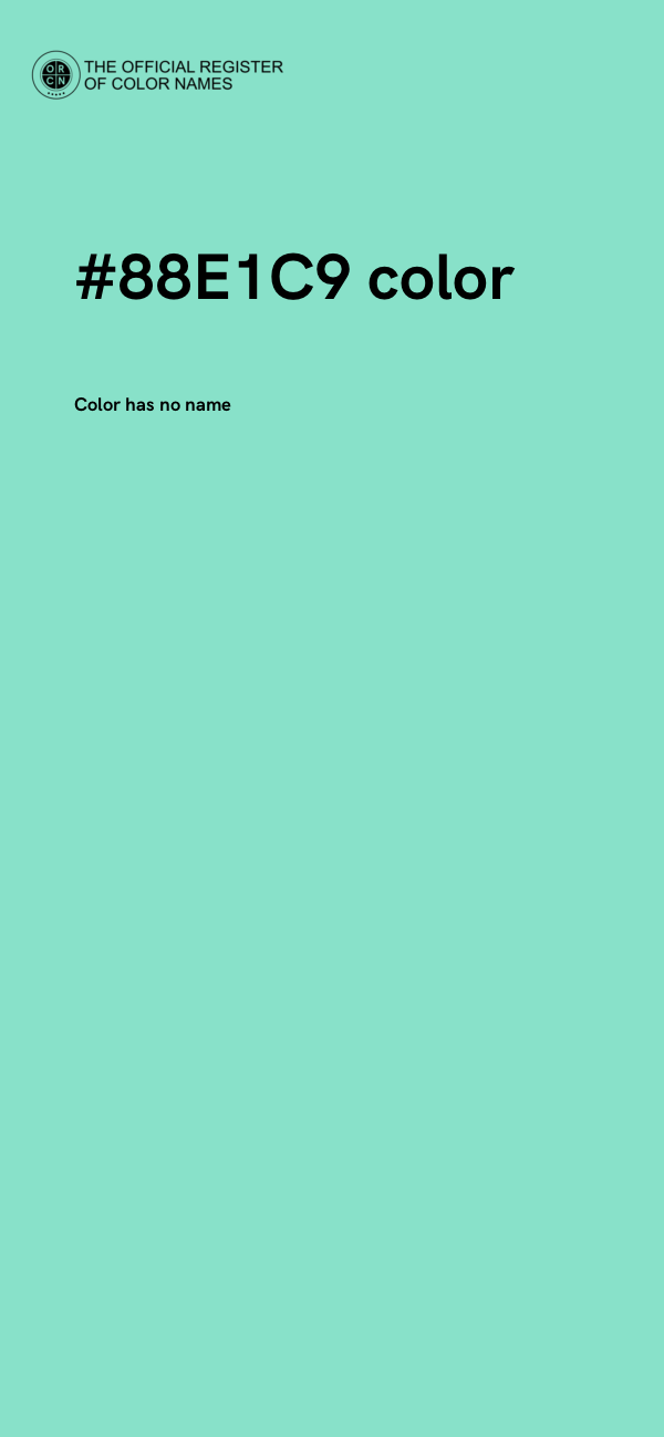 #88E1C9 color image