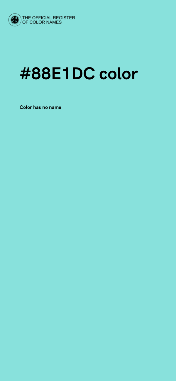 #88E1DC color image