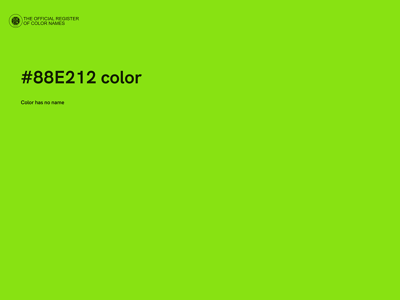 #88E212 color image