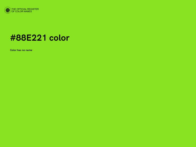 #88E221 color image