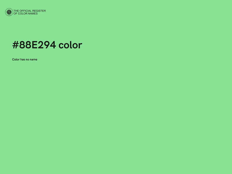 #88E294 color image