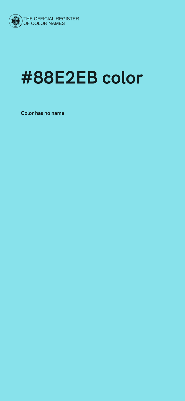 #88E2EB color image