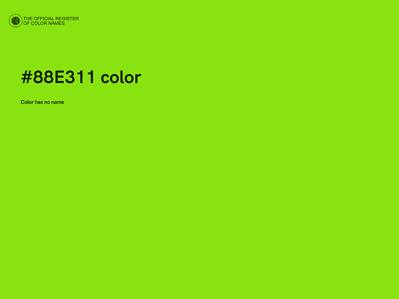 #88E311 color image