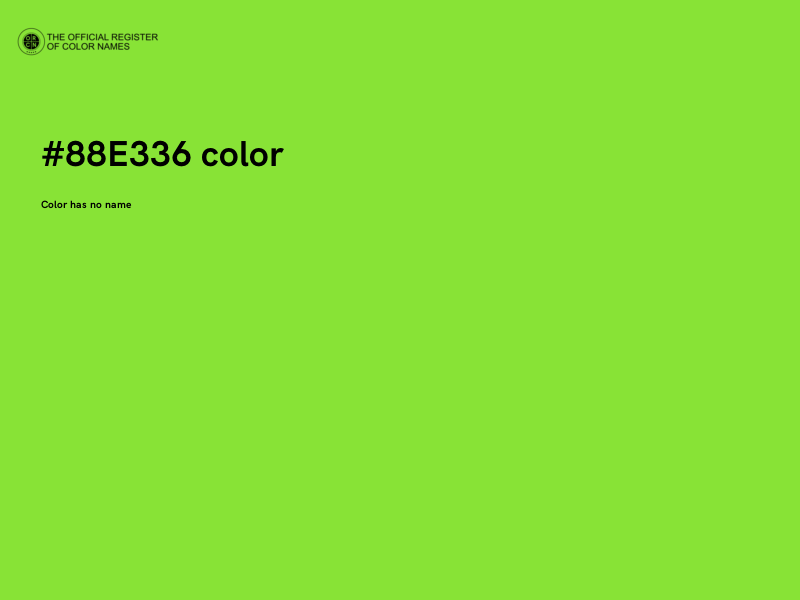 #88E336 color image