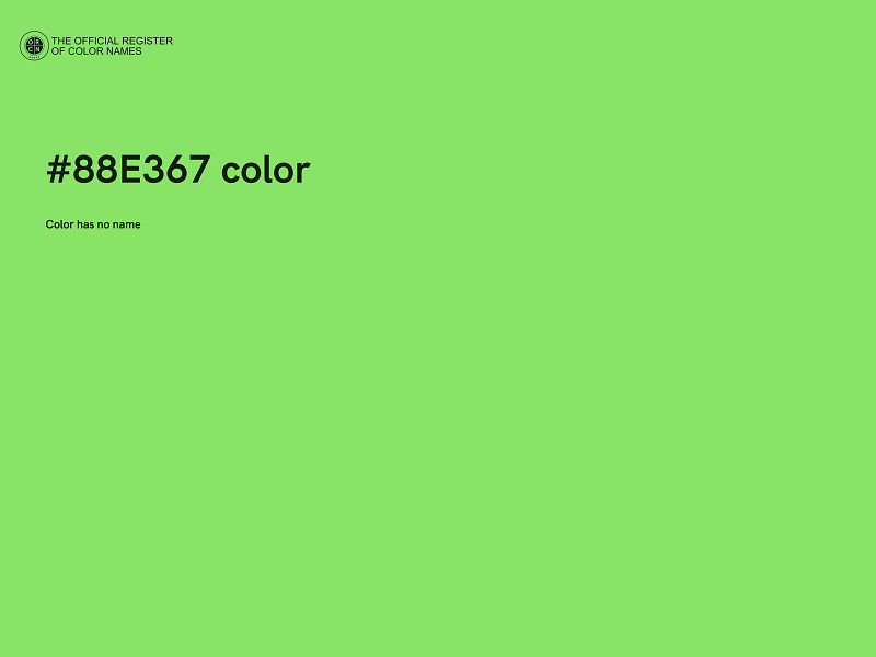 #88E367 color image