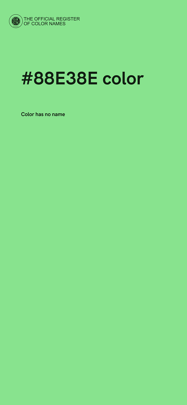 #88E38E color image