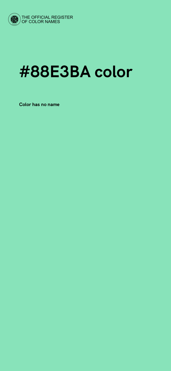 #88E3BA color image