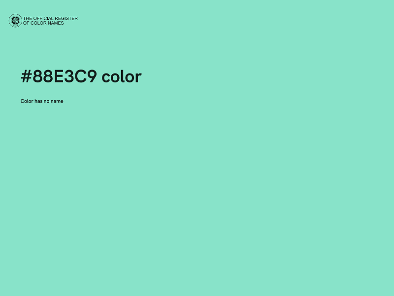 #88E3C9 color image