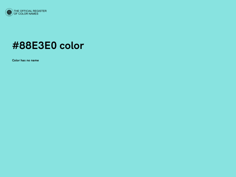 #88E3E0 color image