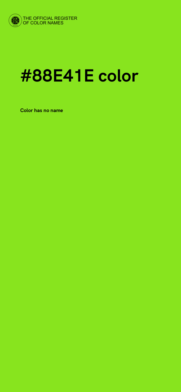 #88E41E color image