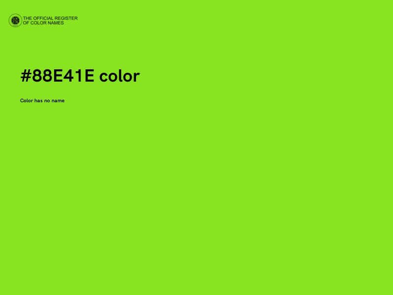 #88E41E color image