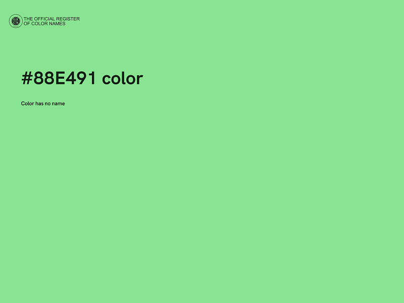 #88E491 color image