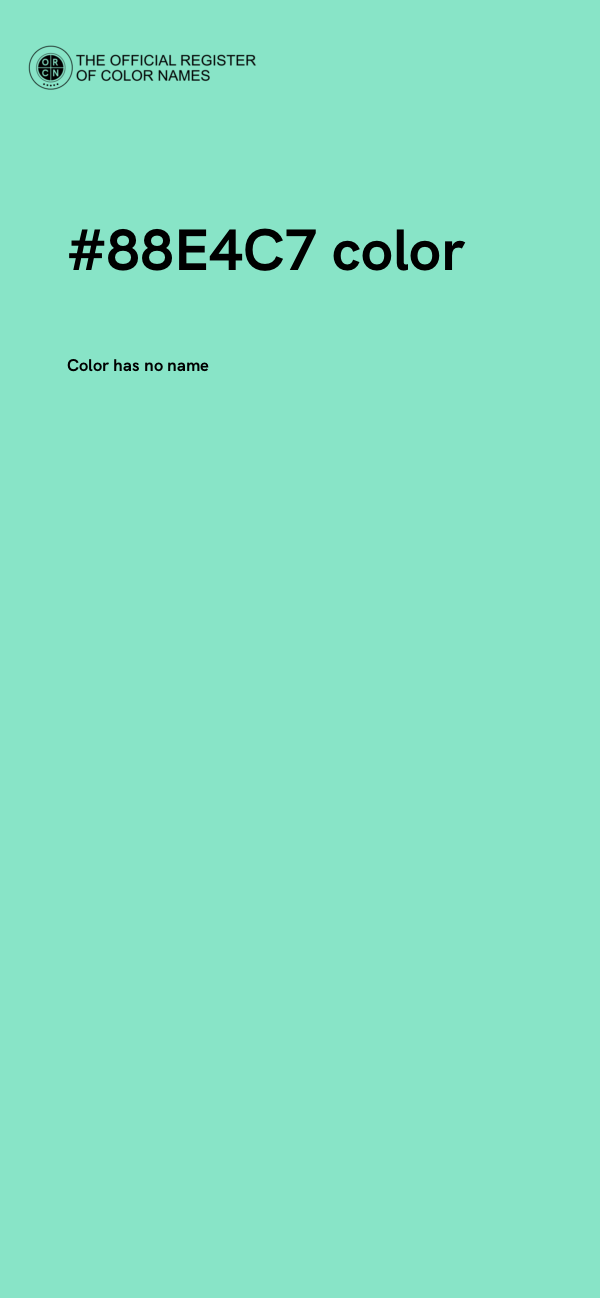 #88E4C7 color image