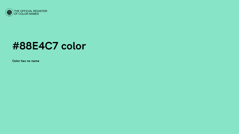 #88E4C7 color image