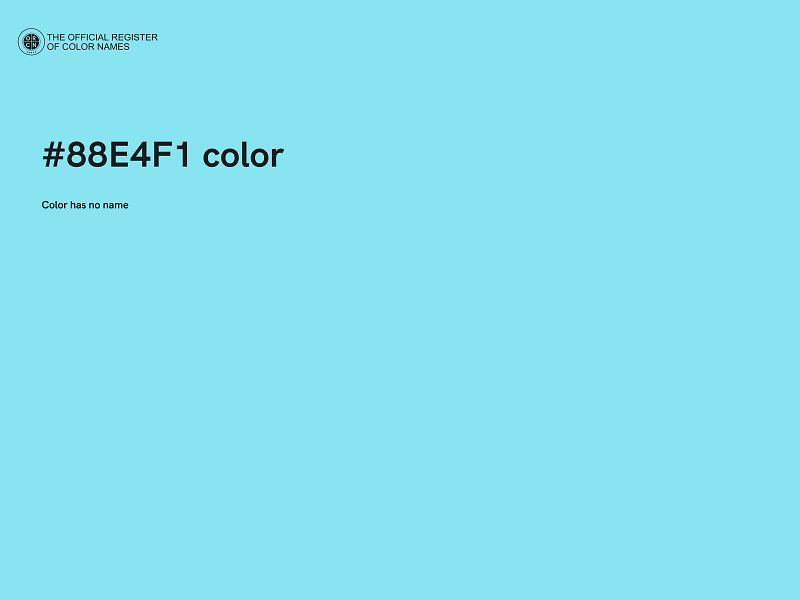 #88E4F1 color image