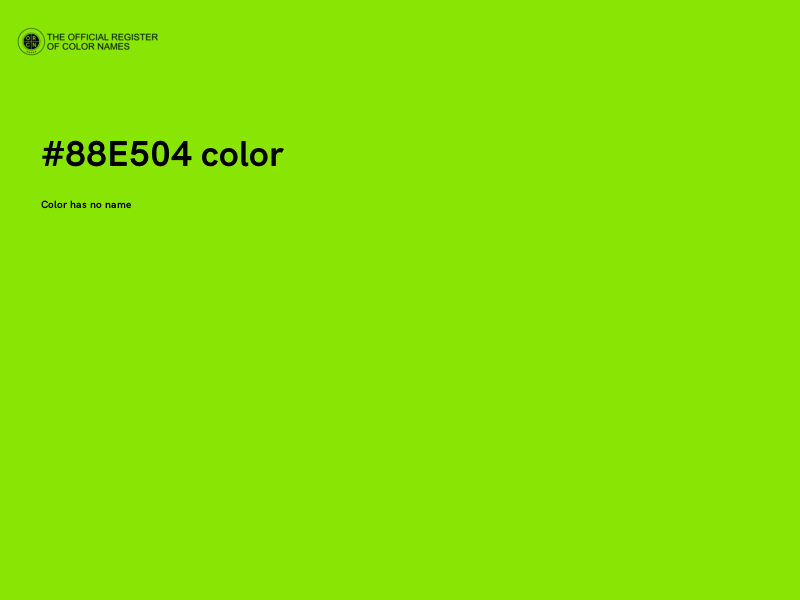 #88E504 color image