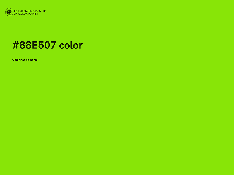 #88E507 color image