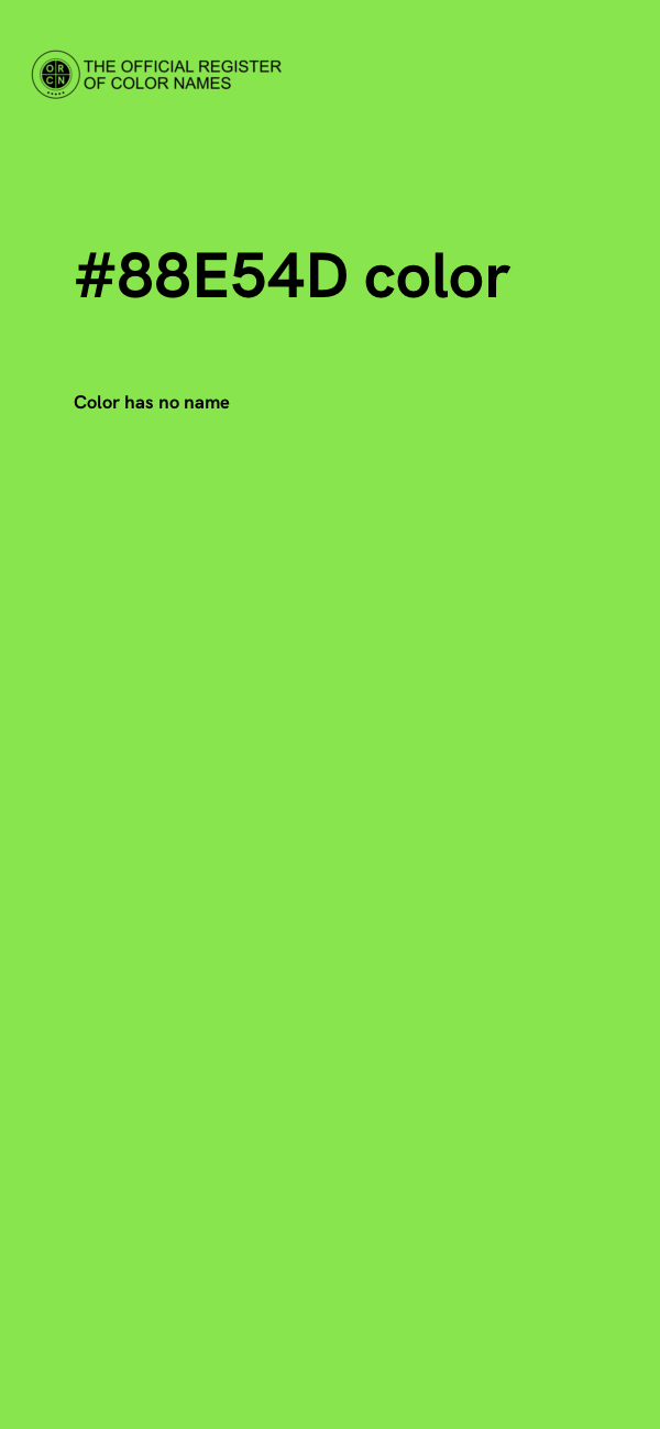 #88E54D color image