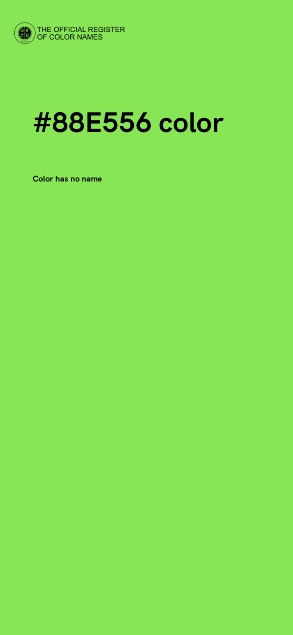 #88E556 color image