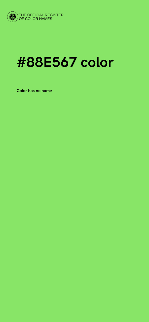 #88E567 color image