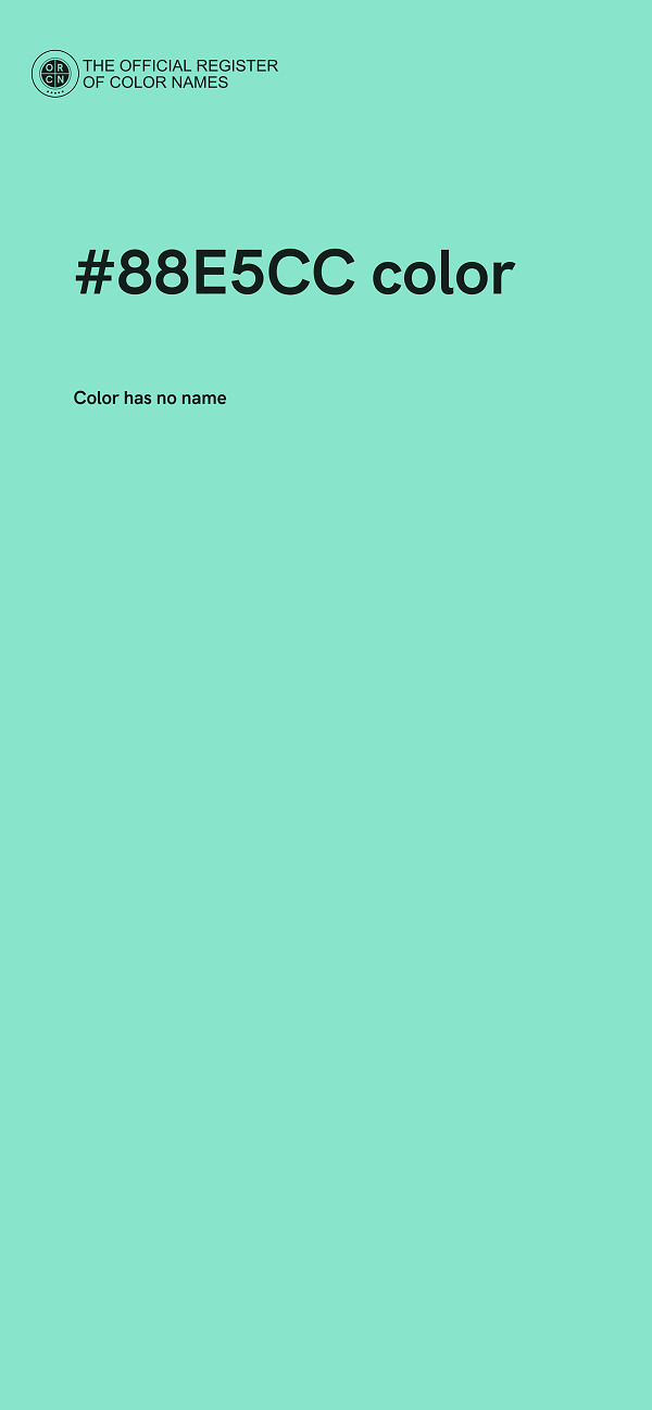 #88E5CC color image