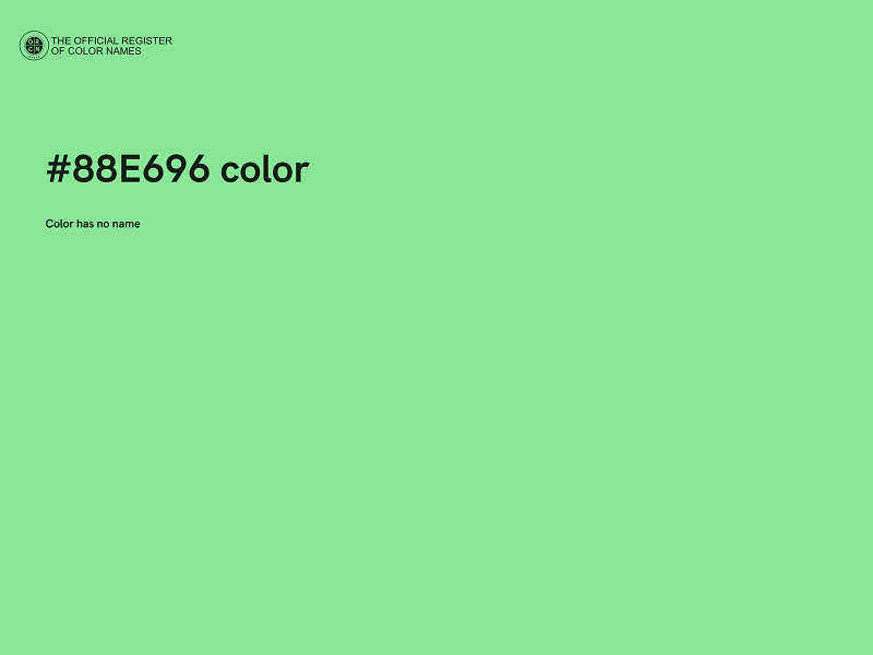 #88E696 color image