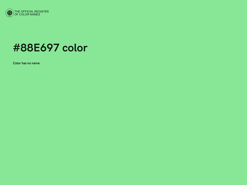 #88E697 color image